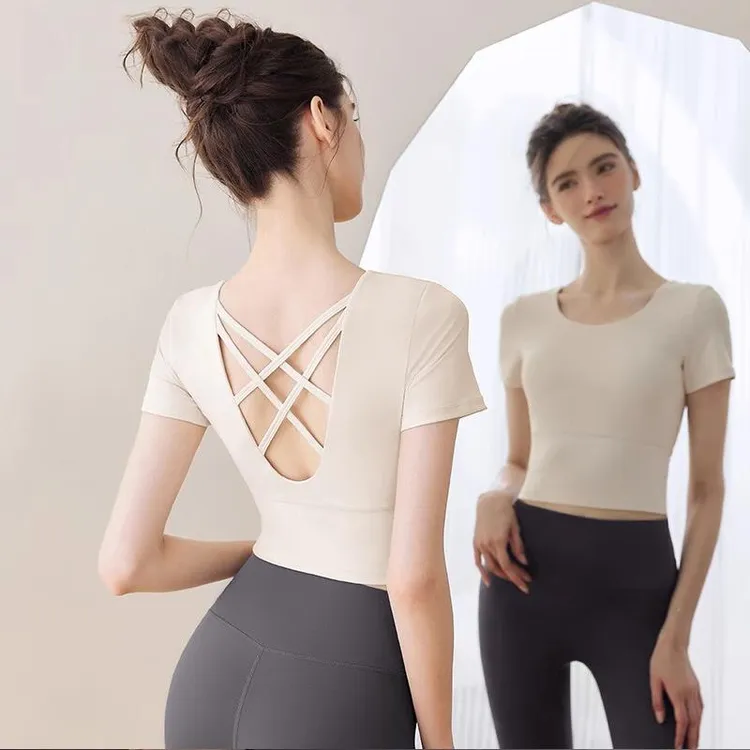 瑜伽服套装女2025新款绝美高级感普拉提训练衣服健身运动衣夏薄款