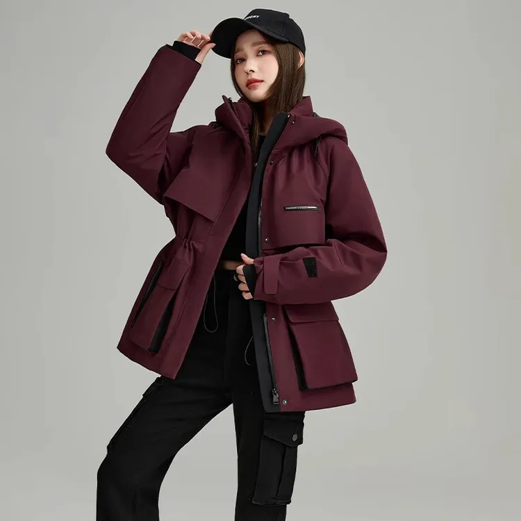 骆驼之家联名服女2025年冬季新款户外运动工装外套休闲派克