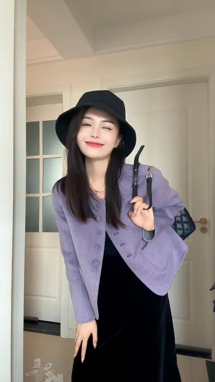 【专属】双面山羊绒+超细绵羊毛气质百搭小香风82510外套