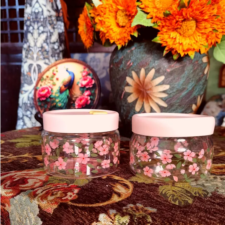 粉花硅胶盖玻璃碗带盖炖盅煲煮粥养生家用小bb宝宝蒸蛋鸡蛋羹辅食