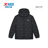 【云朵波浪】特步儿童秋季保暖防风中大童羽绒服连帽675326199009