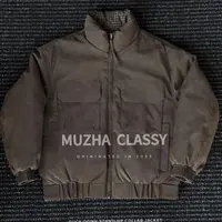 MUZHA木扎冬季90鹅绒双面穿大口袋立领皮羽绒服Y13-5572