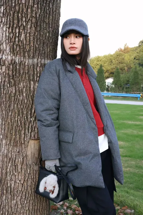 【DQ Natural】"北陆"静止空气感蓬松保暖西装式轻奢羽绒服 772920