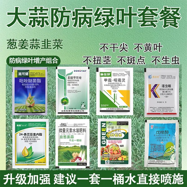 大蒜生根增产干尖黄叶锈病专用药壮苗粗大防腐杀菌剂大蒜专用肥