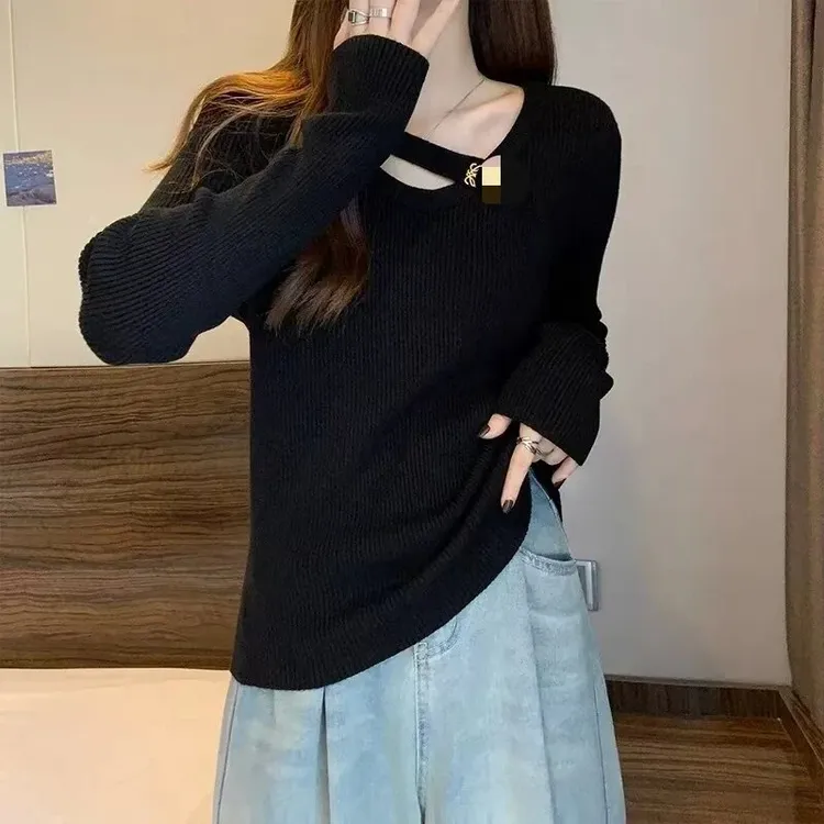 【现货+运费险】小心机洋气减龄针织上衣西装搭配打底裙子内搭毛衣