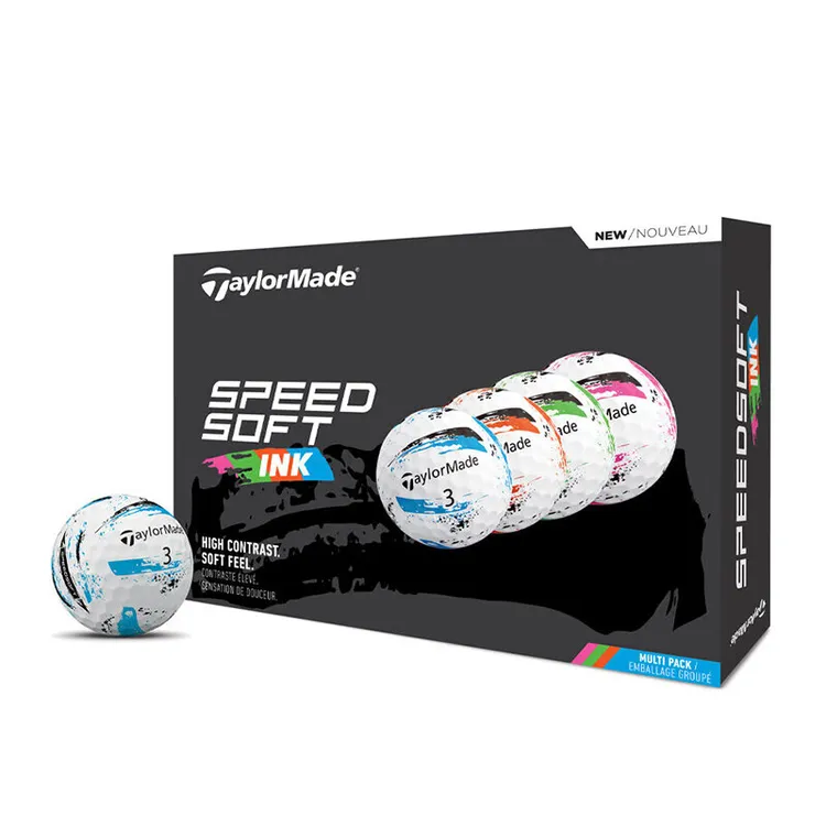 泰勒梅 高尔夫球二层球新款Soft Speed INK 彩色水墨限量版