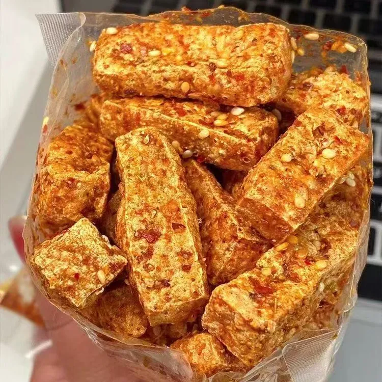 刘师傅乡里味【超值5大袋】虎皮爆汁豆干香辣豆腐干休闲网红小零食