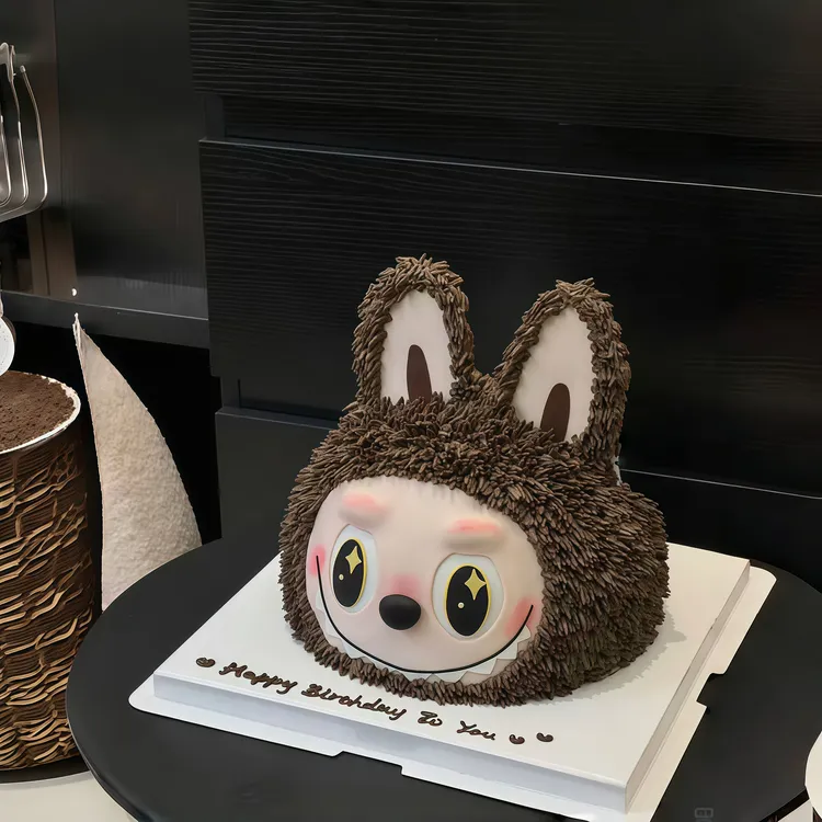 八喜冰淇淋夹心Labubu拉布布网红定制生日蛋糕送女朋友同城配送