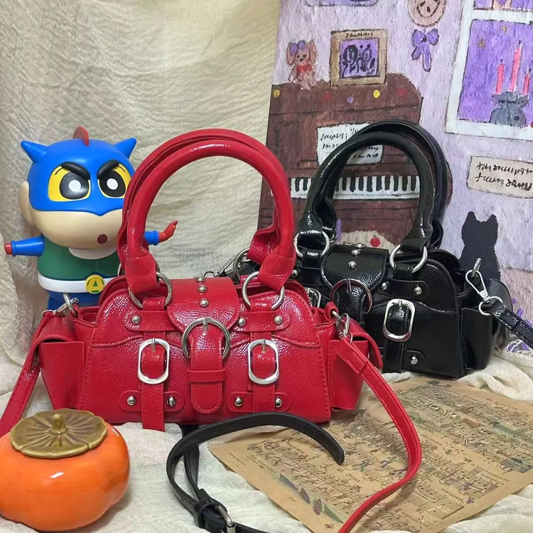 重工精致铆钉小众女士手拎/单肩/斜挎包包