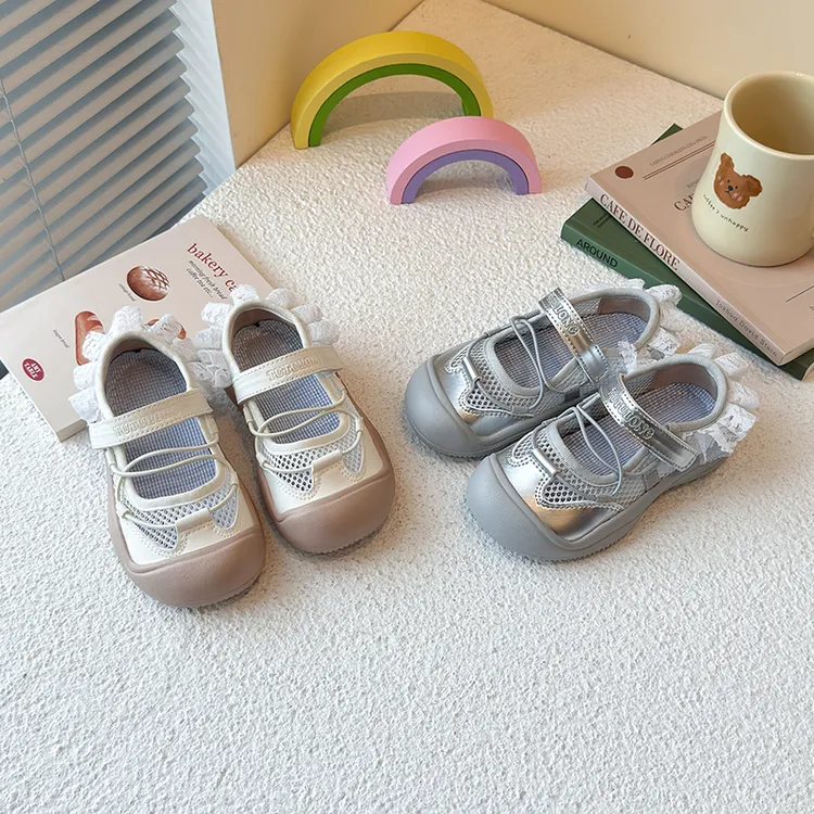 儿童凉鞋2025夏季芭蕾风女童男童单网透气软底学步鞋宝宝运动凉鞋