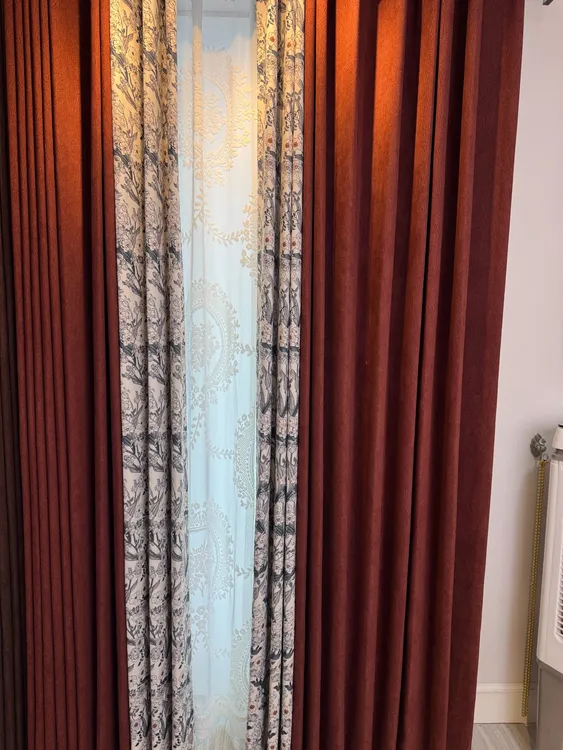 咖啡色新款窗帘[37-1] 包邮到家