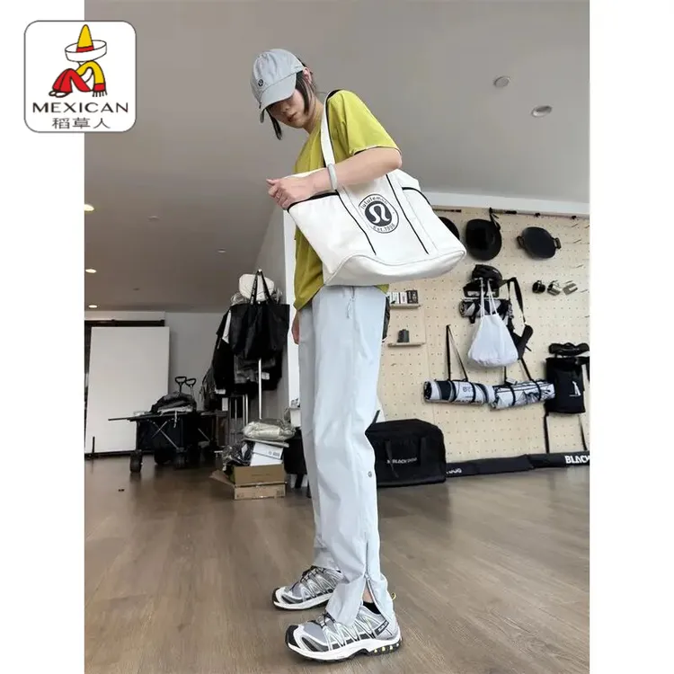 简约机能拉链户外高弹防风男女同款工装运动休闲裤子男款春秋