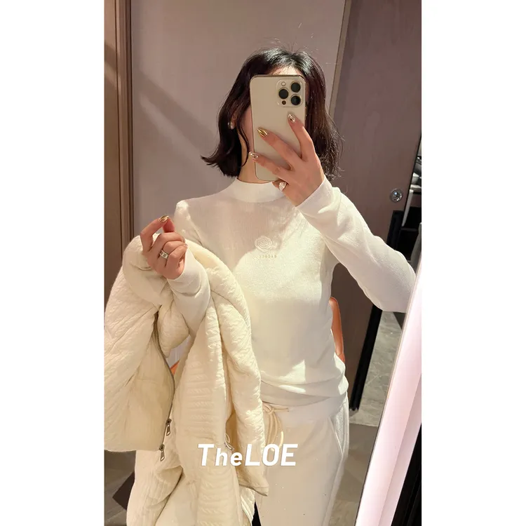 TheLOE/【山茶花羊绒羊毛打底】180g套头针织打底衫#LE-98092