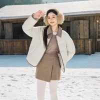【大妍吖专属】坦博尔新款饼干轻薄短款外套女款羽绒服TB5330226Z