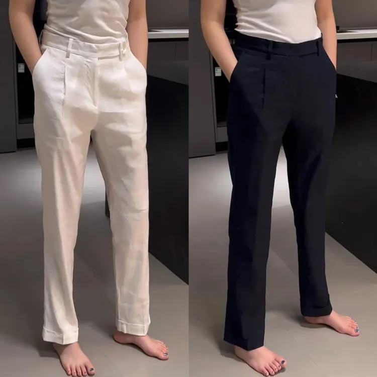 【BHAK・香港奢品高定】韩版纯色休闲裤男夏季薄款简约百搭宽松直