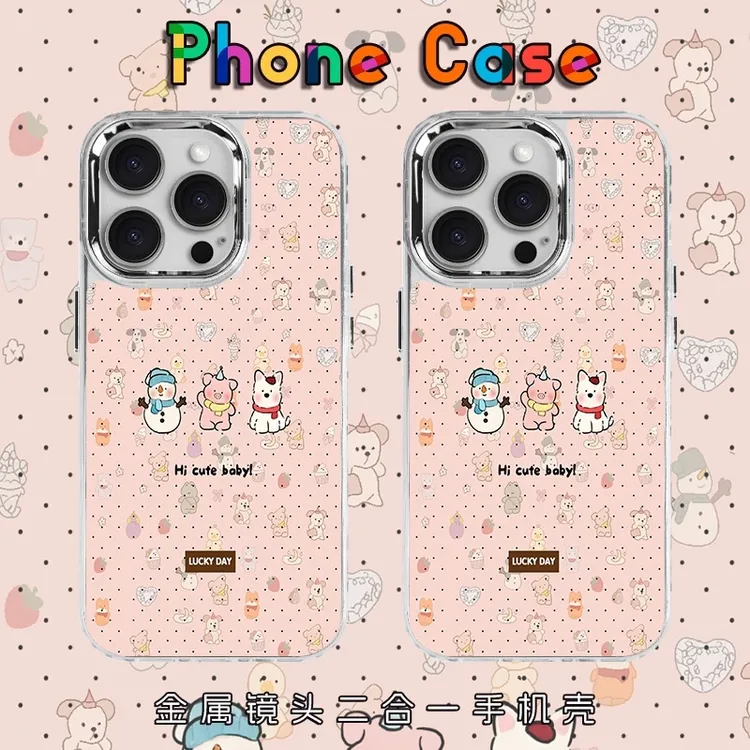 Hello小猪适用苹果16/15手机壳iPhone13/12透明电镀XS/XR软壳11/8