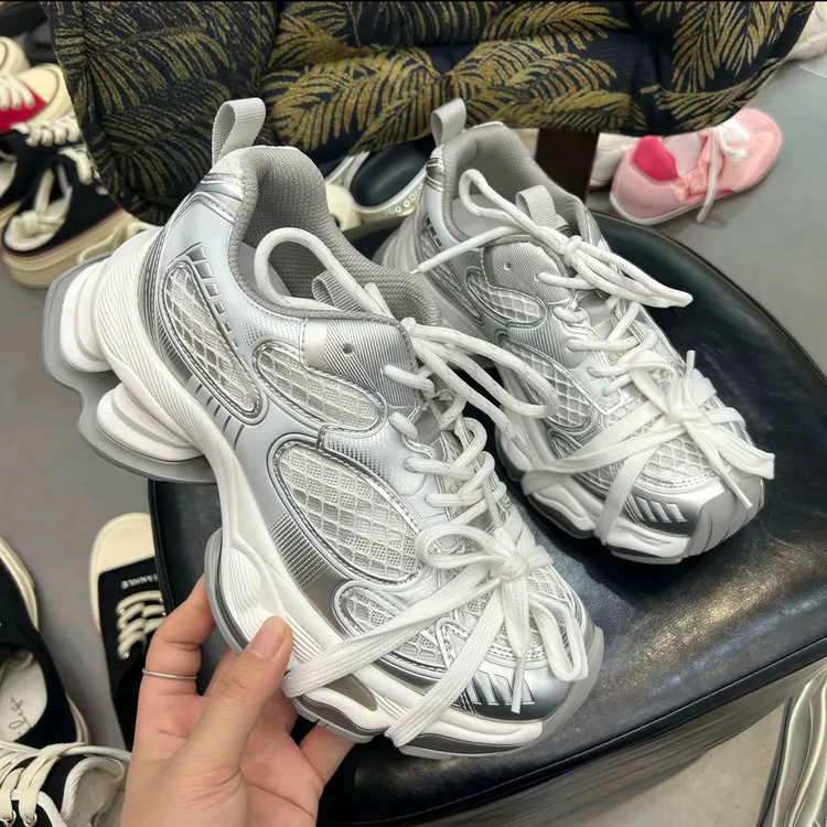 林允同款星河粒子潮款夏季新款弹簧鞋做旧厚底老爹鞋休闲鞋女增高