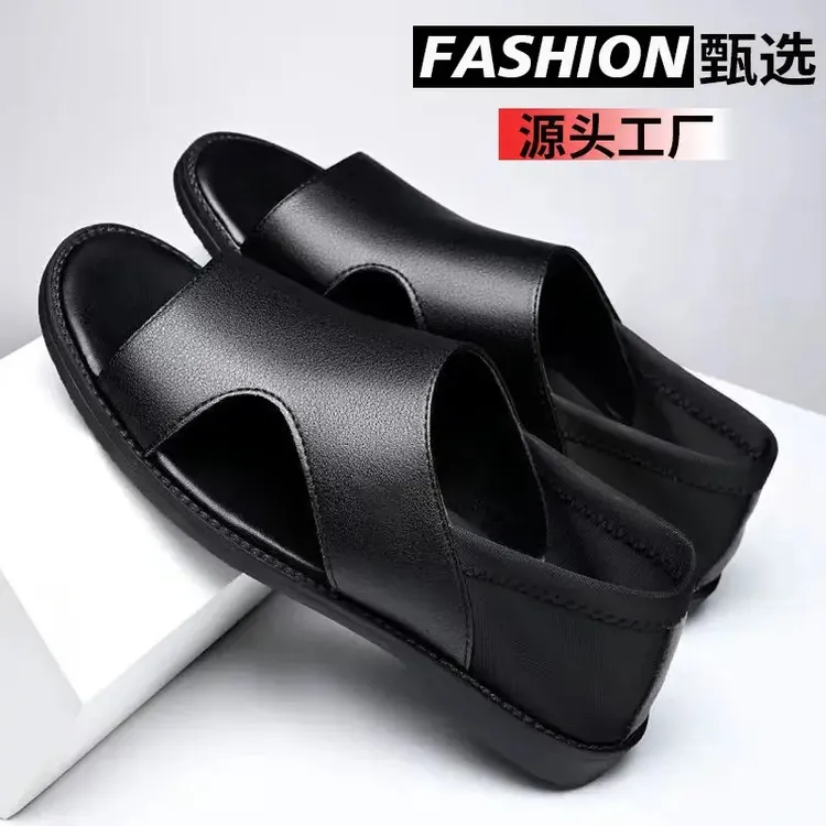 【工厂直销】男款2025夏季沙滩耐磨凉拖大码男休闲其他足部防护鞋商品图