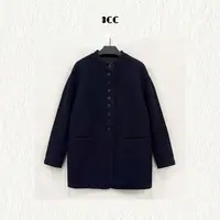 3CC【凯特二代】小立领羊毛质感仪式感优雅大衣ZC 0975