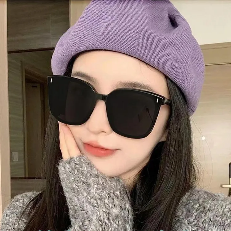 偏光墨镜女高级感太阳镜潮酷男开车防晒防紫外线大脸网红太阳眼镜