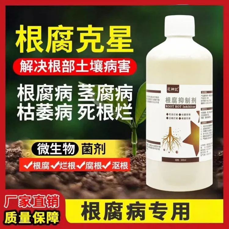 根腐抑制剂猝倒烂根茎基腐死棵僵苗快速壮根净化土壤抗病