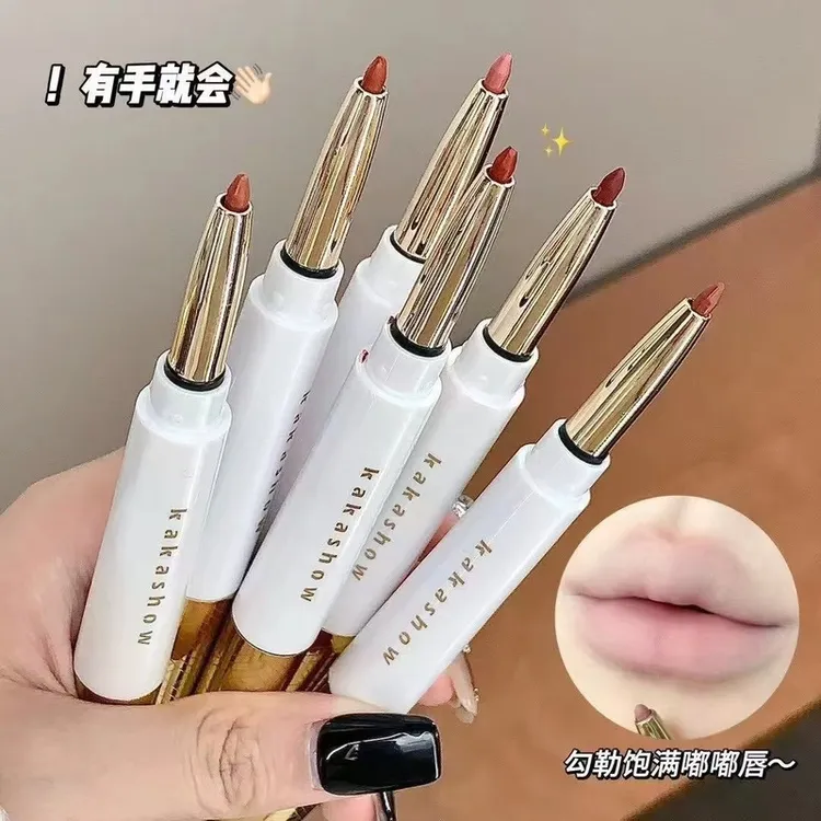 口红唇线笔【爆款】不沾杯不掉色哑光雾面保湿滋润不脱色正品女-X