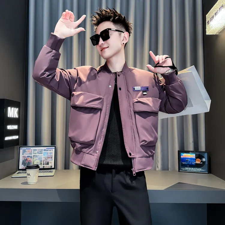 棒球领棉服男款冬季2025新款爆款棉衣外套男生衣服高级感男装棉袄