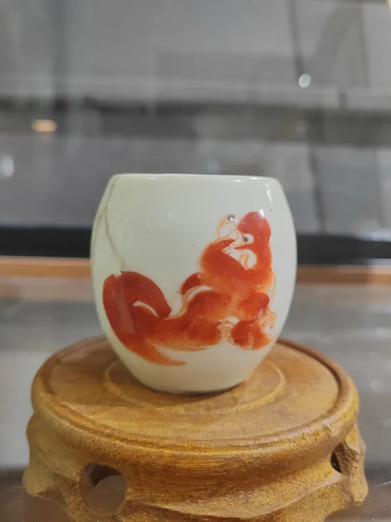 小民红狮子太师少保大号鸟食罐