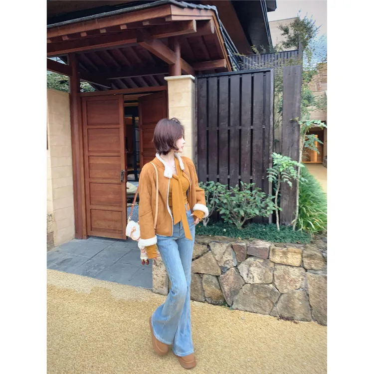 「长腿业务」秋季时尚小众百搭洋气减龄气质休闲牛仔裤QXD5NZK8346A
