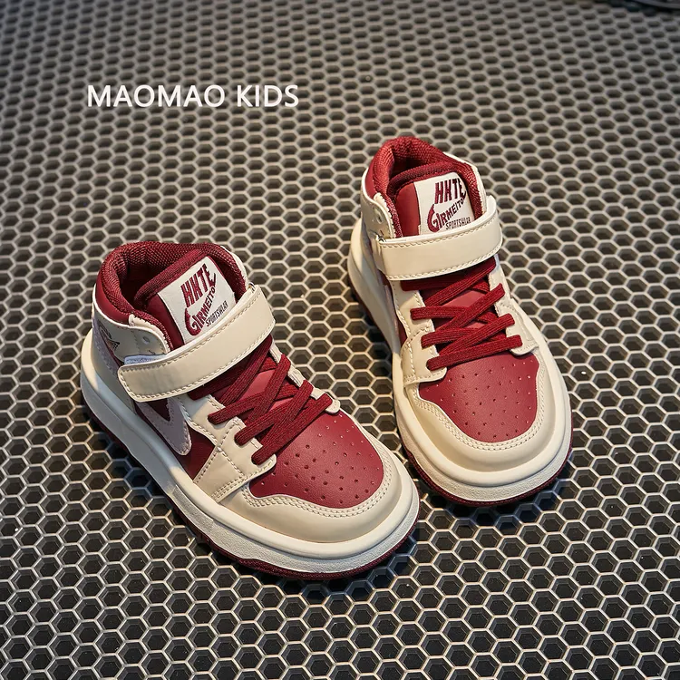 巴拉ajAJ童鞋女童运动鞋2025新款秋冬二棉鞋儿童鞋子高帮板鞋加绒