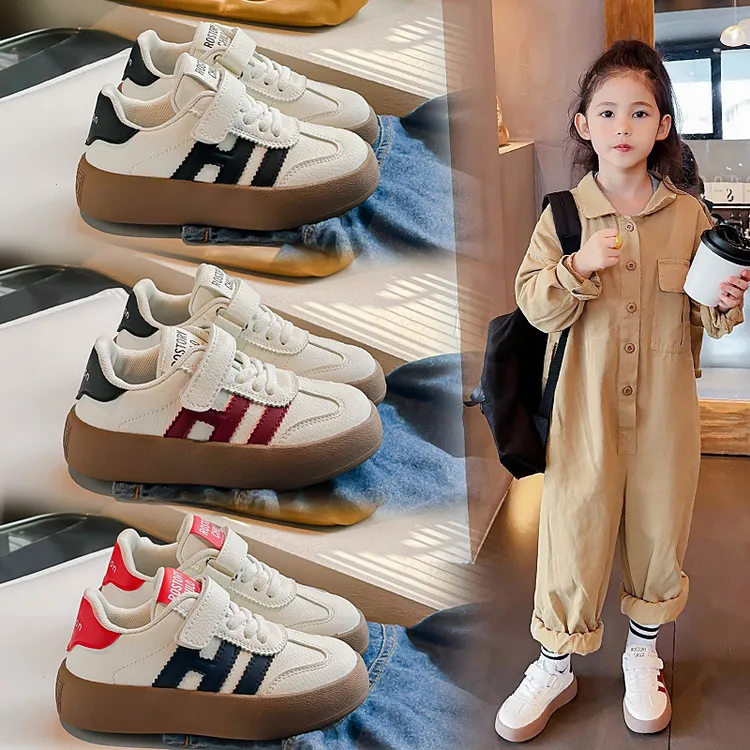 儿童2025春季新款运动鞋中大童休闲鞋板鞋软底防滑男童跑步鞋时尚