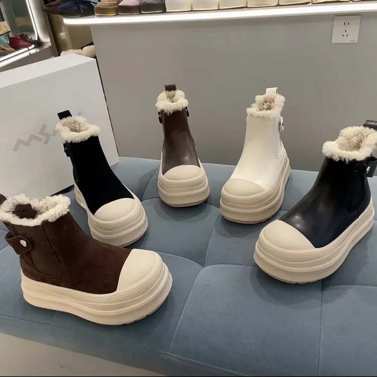 玛莎玛索 大棉烟筒靴2925