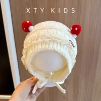 无檐圆顶加厚女公主风短檐秋冬季帽子帽休闲风