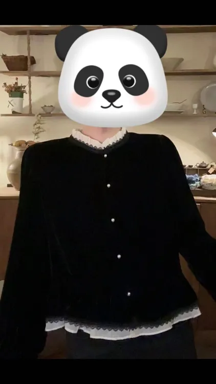 复古蕾丝拼接丝绒长袖衬衫女2025年秋季洋气百搭显瘦减龄上衣