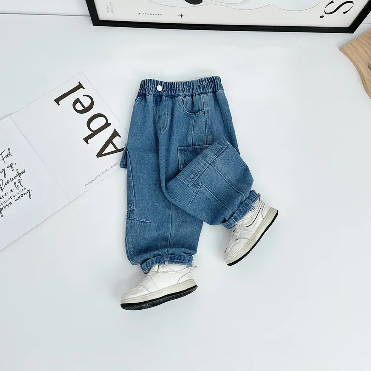 男童裤子春秋款儿童牛仔裤2025新款秋装 JH080 悠悠童话童装