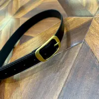 【 Wan wan】长方形扣头牛皮腰带