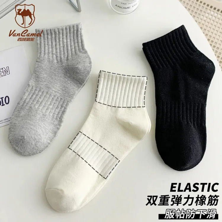 VANCAMEL/西域骆驼情侣薄款抗菌消臭袜XYLT-WZ8888