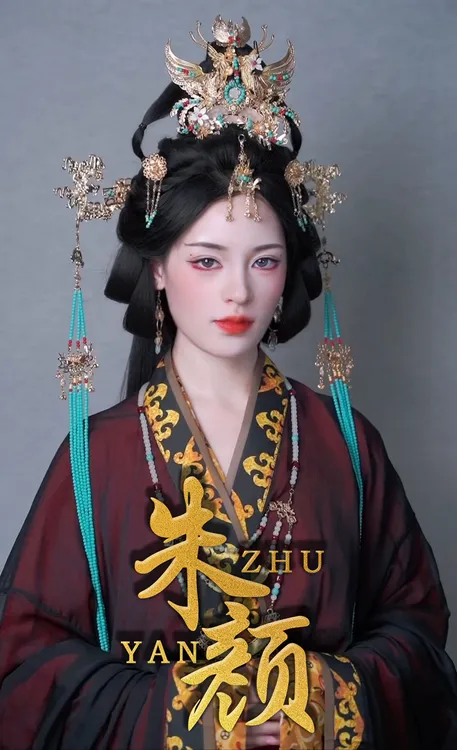 兰因手作[朱颜] 蓝色版本 楚国风头饰 翘楚同款头饰