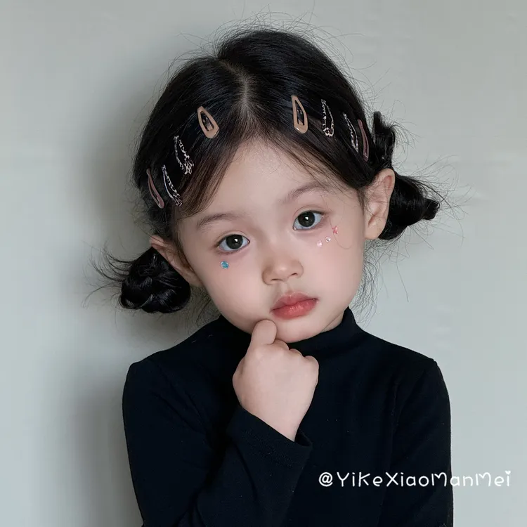 迷你可爱多 小号豹纹宝宝发夹儿童碎发侧边夹子女童bb夹发卡发饰