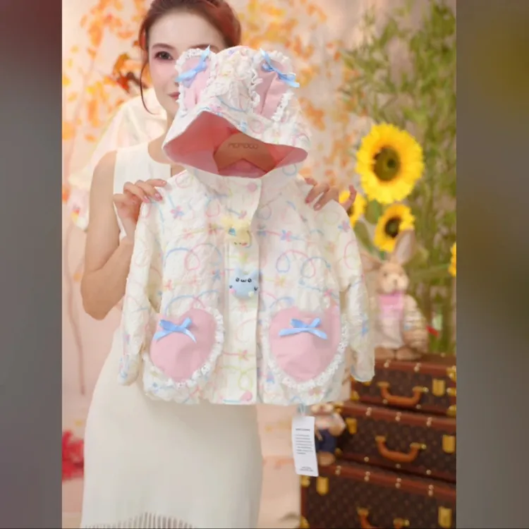 【送玩偶】【立体浮雕绣花】女童装春秋装外套中小儿童洋气时髦秋开衫