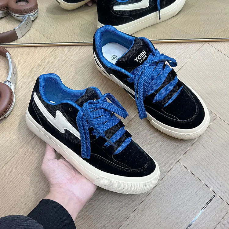 鞋子男鞋2026新款春季男生潮流面包鞋休闲百搭小众厚底板鞋男潮鞋