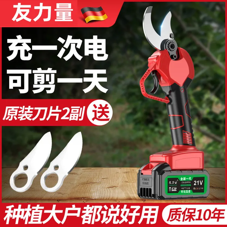电动剪刀锂电充电式大功率果树修剪园艺修枝剪神器