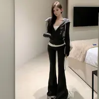 韩系休闲磨毛显瘦长裤