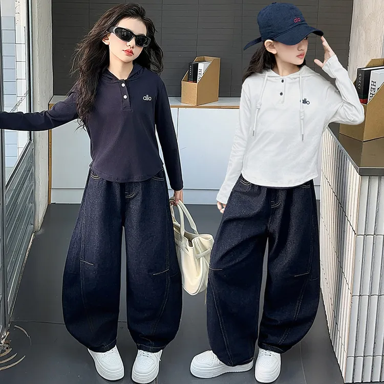 女童秋装网红套装2025年款衣服儿童春秋款休闲时尚中大童两件套潮