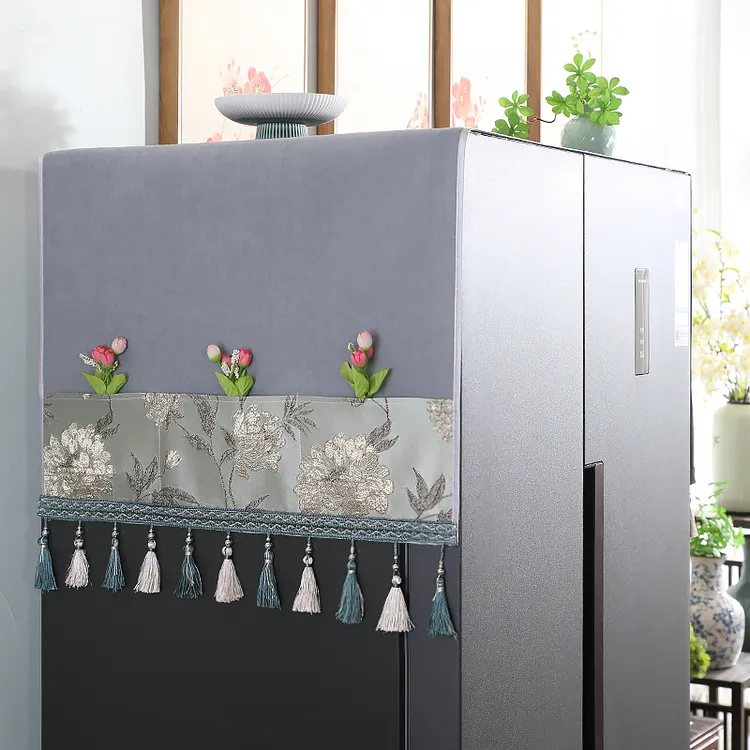 高端冰箱防尘罩盖布防滑单双开门洗衣机防尘罩盖巾可收纳新款双门