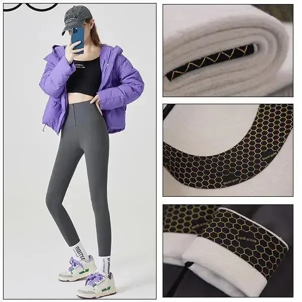 【加绒500g±20】秋冬收腹显瘦巴比裤鲨鱼裤高腰女裤保暖提臀瑜伽裤