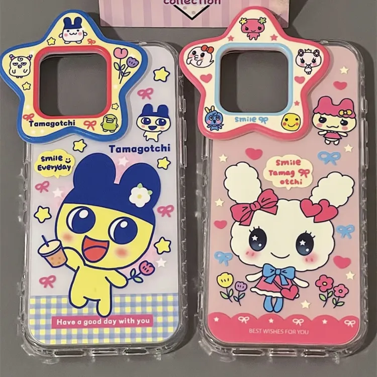星星镜头拓麻歌子适用手机壳苹果16promax女iPhone15卡通14新款13