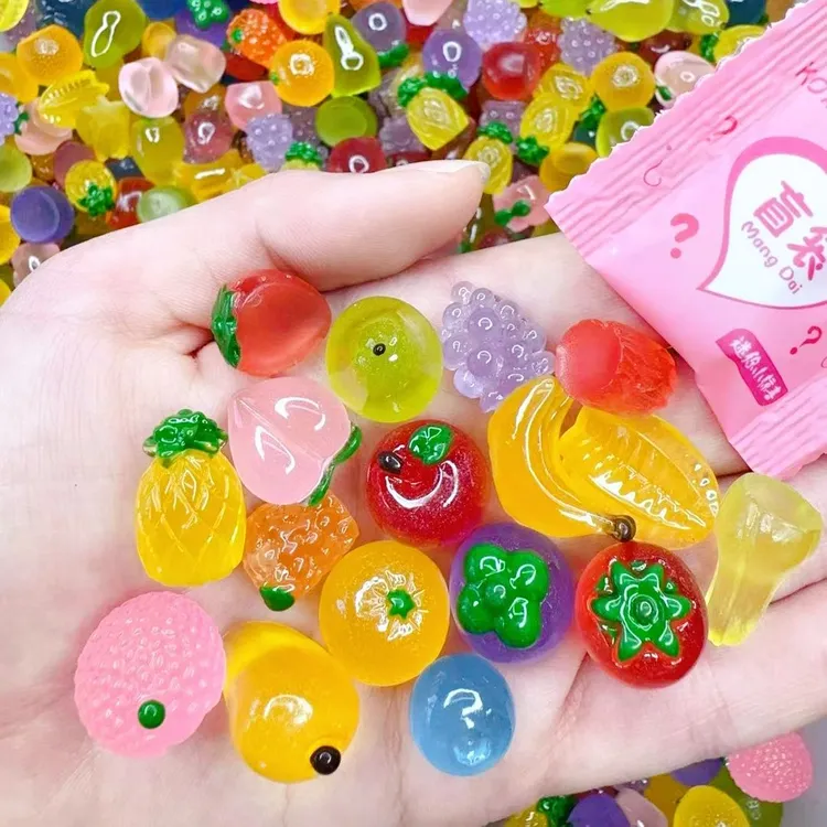 迷你仿真夜光水果盲袋微缩可爱半立体透明diy创意幼儿园礼物