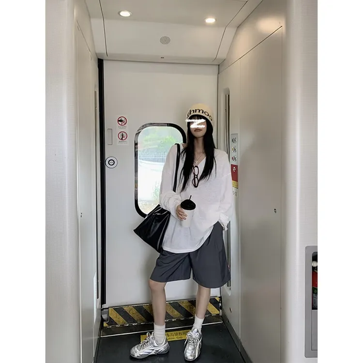 MosesQueen/魔西女王慵懒风防晒长袖罩衫T恤宽松薄款显瘦上衣