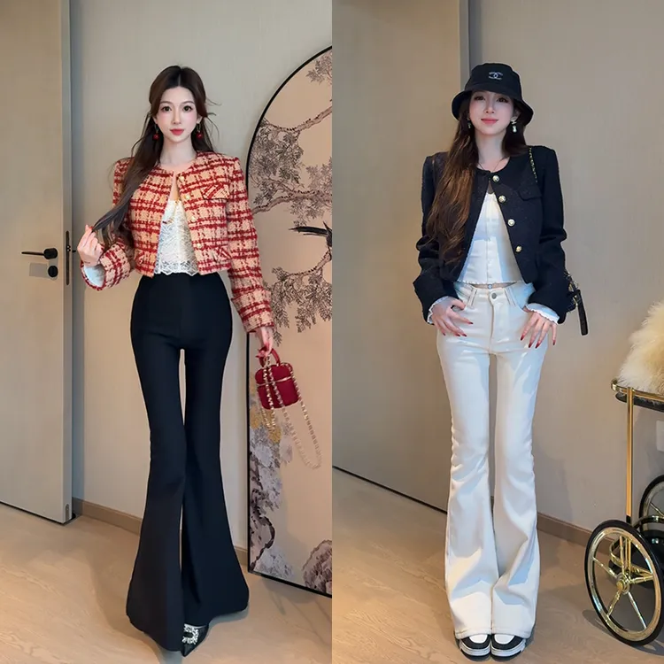 小雨姐姐【雾霭藏温】毛呢短外套内里轻薄填充保暖通勤小香风外套女